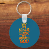 Christian Faith God Quote Religious Belief Men Wom キーホルダー (正面)