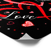 Christian Faith Hope Love Hearts Religious Valenti ポスター (角)