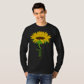 Christian Faith Jesus Flower Yellow Sunflower Evan Tシャツ (正面フル)
