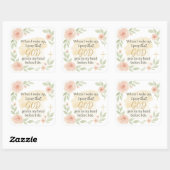 Christian Faith Quote Sticker – “When I Wake Up, I スクエアシール (シート)