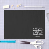 Christian Faith Quote – Trust in God Psalm 91:2 薄葉紙 (クラフト)