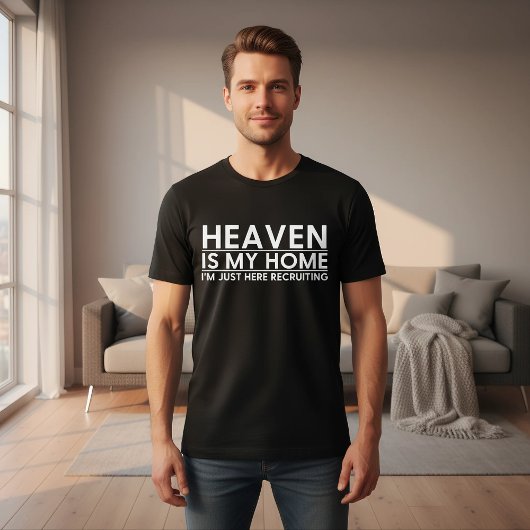 Christian Faith Religious Quote Black Men's Tシャツ