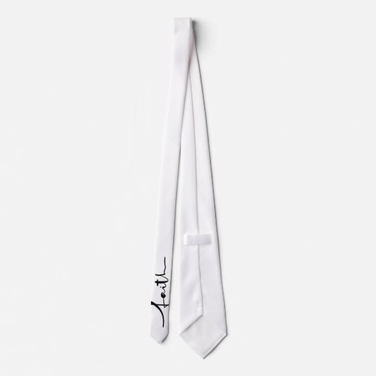 Christian "Faith" Script Tie – Customizable ネクタイ (裏面)
