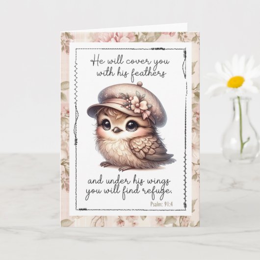 Christian Faith Words Of Comfort カード (小さな植物)