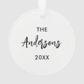 Christian Family Bible Verse Church Gift オーナメント (裏面)