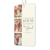 Christian Family Photo Joshua 24:15 Bible Verse カーエアーフレッシュナー (左)