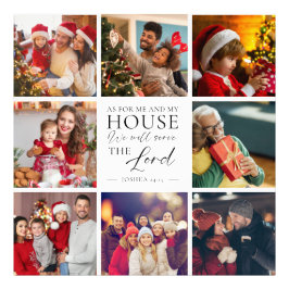 Christian Family Photo Joshua 24:15 Bible Verse フォトプリント