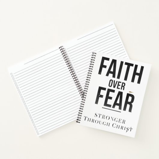 Christian Fitness Journal – Faith Over Fear Workou ノートブック (内部)