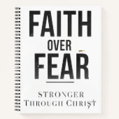 Christian Fitness Journal – Faith Over Fear Workou ノートブック (正面)