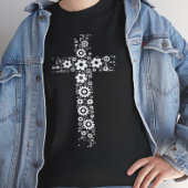 Christian Flower Cross Tシャツ