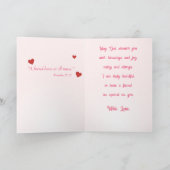 Christian Friend - Watercolor Flower Valentine's  シーズンカード (内部)