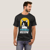 Christian Funny Holier Than Meow Cute Cat Lover Tシャツ (正面フル)