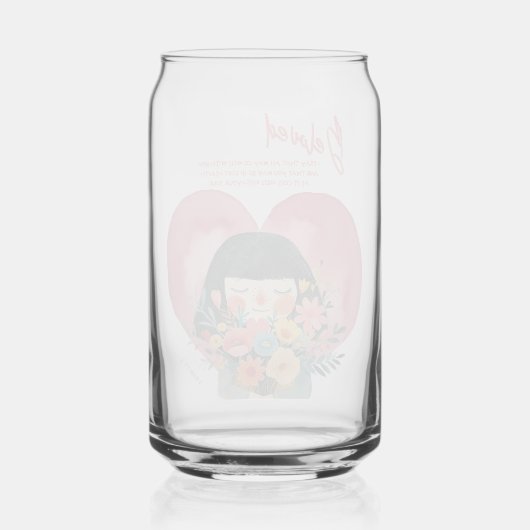 Christian Gift glass with encouraging Bible Verse ガラス缶 (正面)
