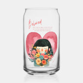 Christian Gift glass with encouraging Bible Verse ガラス缶 (裏面)