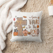 Christian - Give Thanks to the Lord - Fall Season クッション (ブランケット)