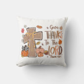 Christian - Give Thanks to the Lord - Fall Season クッション (正面)