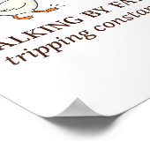 Christian Goose Walking By Faith Tripng Constantly ポスター (角)