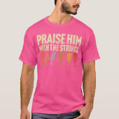 Christian Guitar Praise Him with Strings Worship M Tシャツ (正面)