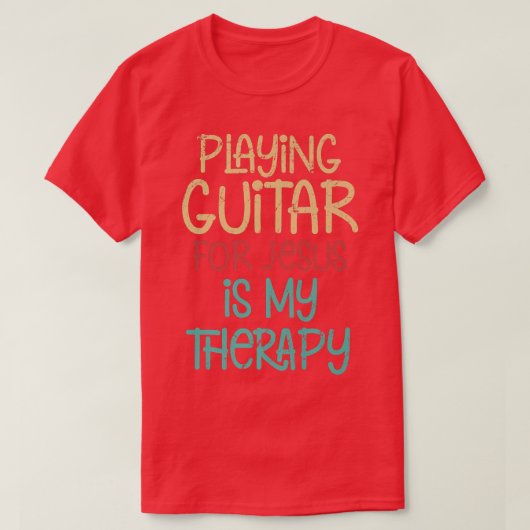 Christian Guitarist Church Worship Guitar Player17 Tシャツ (デザイン正面)
