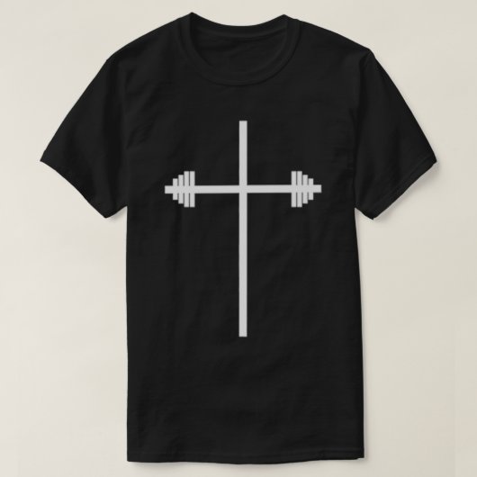 Christian Gym Strength Training Powerlifting Faith Tシャツ (デザイン正面)