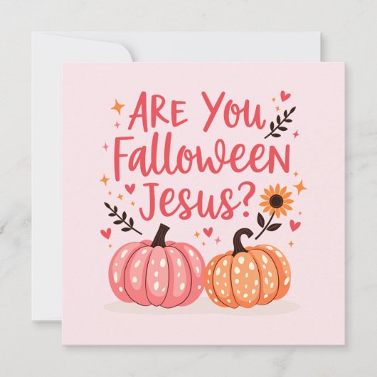 Christian Halloween Are You Falloween Jesus シーズンカード (正面)