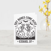 Christian Halloween Dry Bones Come Alive Funny Jes カード (黄色い花)