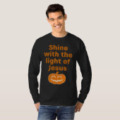 Christian Halloween Shine With The Light Of Jesus Tシャツ (正面フル)