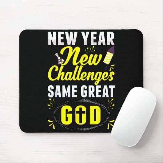 Christian Happy New Year New Challenges Same Great マウスパッド (マウス)