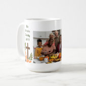 Christian Harvest Cross and Wheat Custom Photo コーヒーマグカップ (正面左)