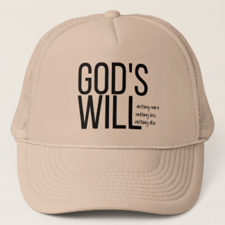 Christian Hats Christian Gifts, Gods will hat.  キャップ