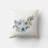 Christian He is Risen Floral Custom Family Name クッション (裏面)