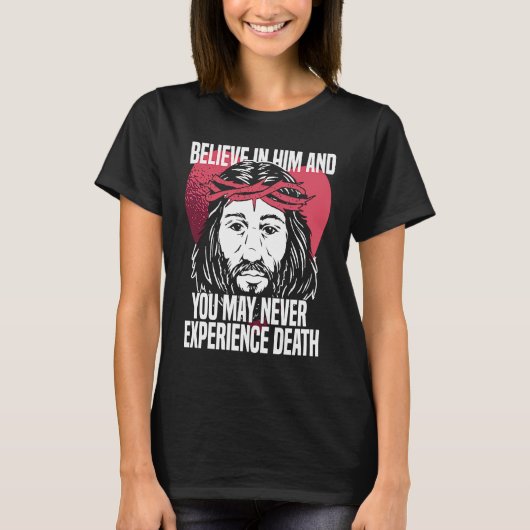 Christian Heart Jesus  Catholic Bible Religion Chr Tシャツ (正面)
