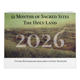 Christian Holy Land Bible Scenes Family Calendar カレンダー