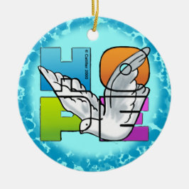 Christian Hope Dove Ornament セラミックオーナメント