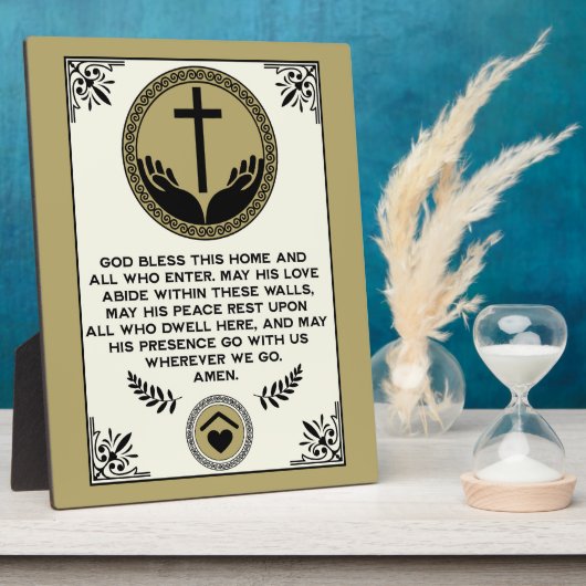 Christian House Blessing フォトプラーク (側面)