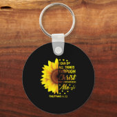 Christian I Can Do All Things Through Christ Bible キーホルダー (正面)