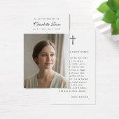 Christian In Loving Memory Memorial Prayer Card  (デスク)
