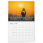 Christian Inspirational 2026 Calendar カレンダー (2月 2026)