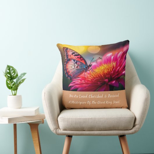 Christian Inspirational Accent Throw Pillow クッション (椅子)
