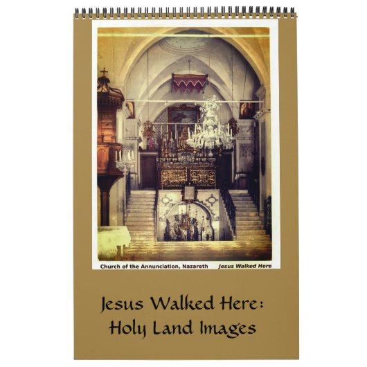 Christian Jesus Holy Land Religious Sacred Sites カレンダー (カバー)