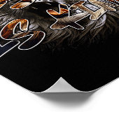 Christian Jesus Is King With Striking Lion Of Juda ポスター (角)