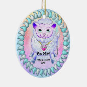 Christian Jesus Loves You  セラミックオーナメント (右)