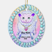 Christian Jesus Loves You  セラミックオーナメント (左)