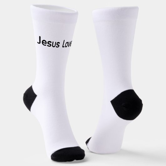 Christian Jesus loves you Crew Socks ソックス (傾斜あり)