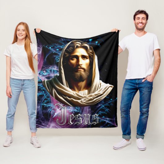 Christian | Jesus | Sherpa Blankets フリースブランケット (インサイチュ)