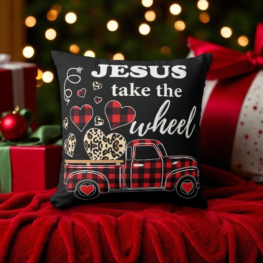 Christian - Jesus Take the Wheel - Christmas クッション