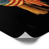 Christian Jesus Tap Me On The Shoulder Cross Usa F ポスター (角)