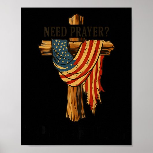 Christian Jesus Tap Me On The Shoulder Cross Usa F ポスター (正面)