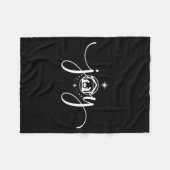 Christian Joy Nativity Christmas - joy' With Baby  フリースブランケット (正面(横))