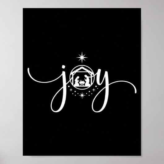 Christian Joy Nativity Christmas - joy' With Baby  ポスター (正面)
